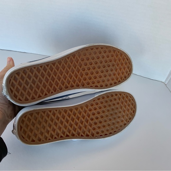 Vans Old Skool Stripes Navy White Blue W 7 M 5.5 Htf - Picture 7 of 12